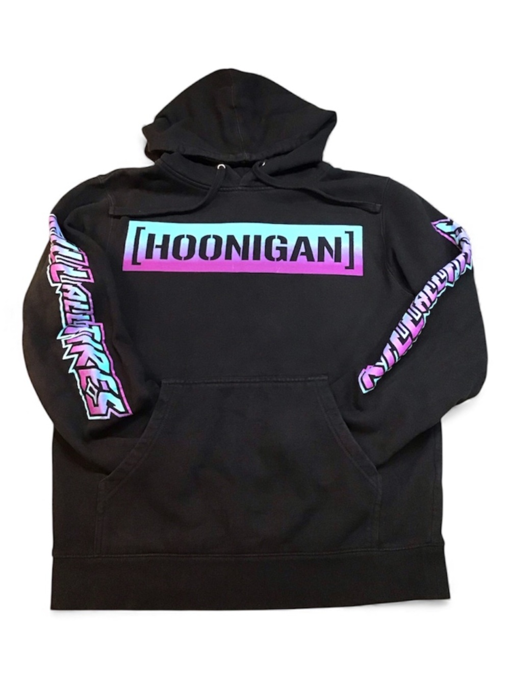 HOONIGAN CENSOR BAR KILL ALL TIRES FADE HOODIE